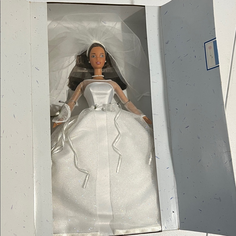Barbie Blushing African-American  Bride Doll in Original box